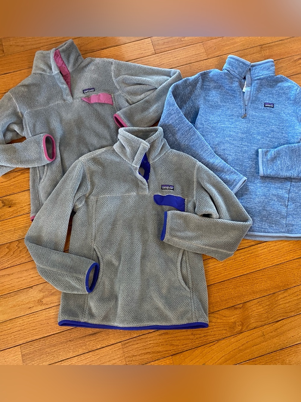 Patagonia Women's lot of 3 Snap-T Fleece, better sweater quarter zip medium